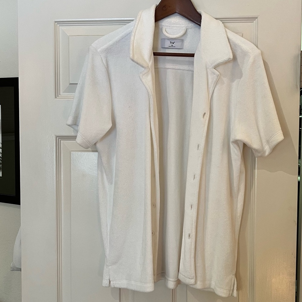 Aritzia Terry Button Up Shirt